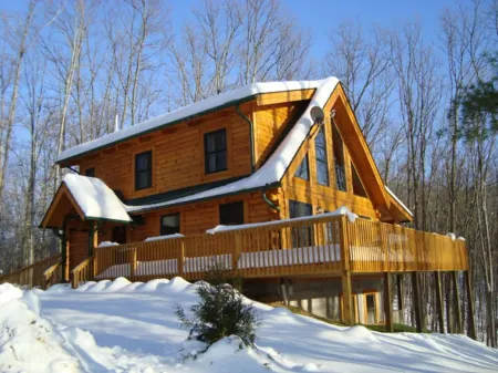 The Blackbear 4 bed log cabin with loft and cathedral ceilings