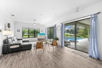 Large Pool/Spa Home Minutes from Beach with Arcade Games and Canal for Fishing.