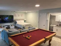 Fenced Studio with Private Parking ,Access to Patio and Backyard .