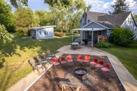 Expansive Yard and Fire Pit - Tranquil Modern Farmhouse Retreat