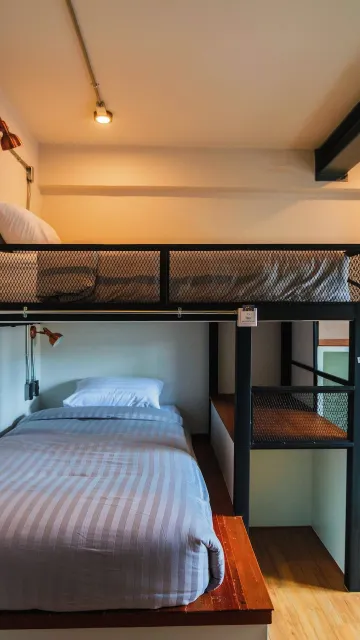 ห้องทวินบังค์เบดพร้อมห้องน้ำส่วนตัว