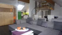Loft in the countryside with garden access and sauna