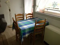 Apartment directly on the beach in Norddeich Parking lot at the house