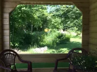 Chalet Long-eared Owl on small-scale nature campsite 't Ol Gat Hotels in Zoutkamp