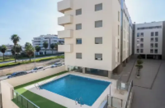 Centrally located with swimming pool and close to the train station