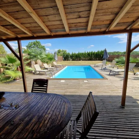 House has private pool