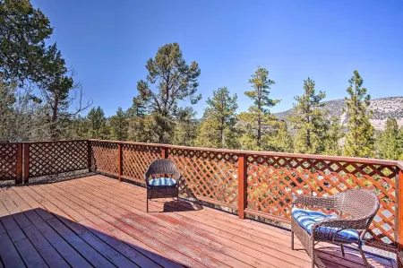 5 Mi to Snow Summit: Cabin w/ Deck & Fireplace