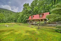 Scenic Creekside Cabin w/ Wraparound Porch! - Pet Friendly