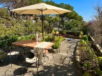 Garden view apartment in Sanremo with veranda