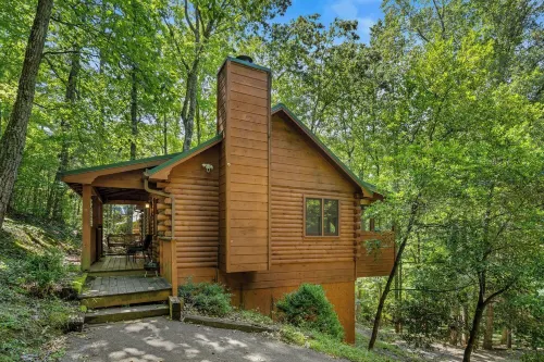 Romantic Smoky Mountain Cabin with Hot Tub 15 Minutes to Pigeon Forge&Dollywood
