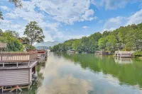 Waterfront Lake Lure A-frame w/ Dock & Scenic Deck - 4-Star
