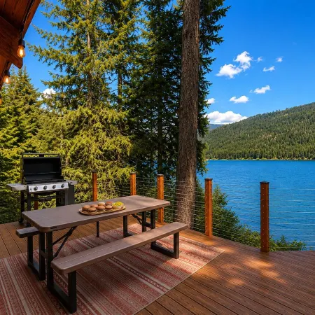 Alpine Lake Escape on Fish Lake 3 Bedroom Home by NW Comfy Cabins by RedAwning