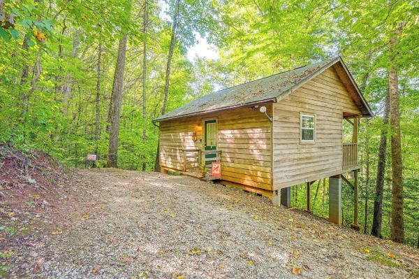 Pet-Friendly Smoky Mountain Cabin Hunt and Fish!