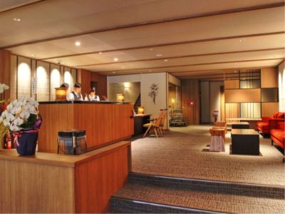 フロントデスク 上高地 ホテル白樺荘の写真