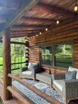 LOG  CABIN IN ZEN FOREST