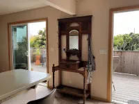 Upstairs retreat with ocean views!