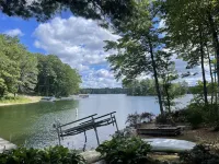Snowmobile Cabin with Private Hot Tub & Panoramic Lake Views