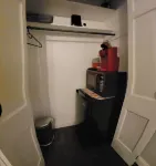 Small private bedroom and bathroom unit