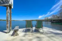 Lakefront Water Slide Sauna Pool Hot Tub Dock