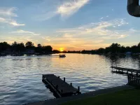 The lake life is waiting for you! Swimming, fishing, boating on Center Lake.