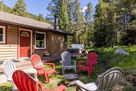 Quaint Dog Friendly Cabin with private sauna and hot tub 7 minutes from Breck