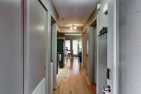 Spacious Living Area and Rooftop Bar Access - Stylish Cozy Retreat Hotels in Clarksville