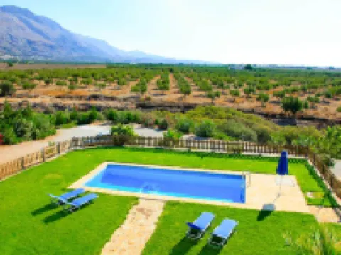 Theo Beach Villa Large Private Pool Walk to Beach Sea Views A C Wifi Car Not Required - 1843 Hotels in Sfakia