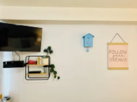 A Small Hotel Room for Mountain Lovers