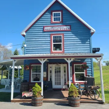 Brownstone Mill by the Pond