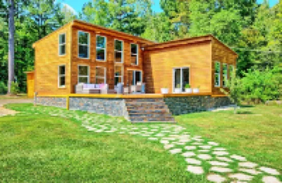 Modern wood infused Cabin