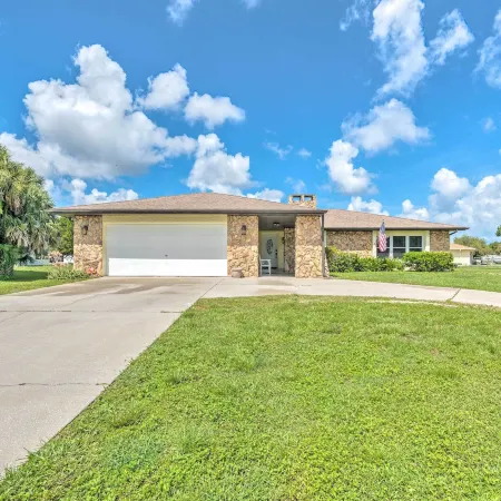 Waterfront Home on Canal w/ Dock & Pedal Boat!