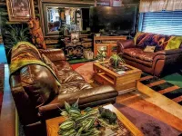 Unique and charming, exquisitely themed Log Cabin