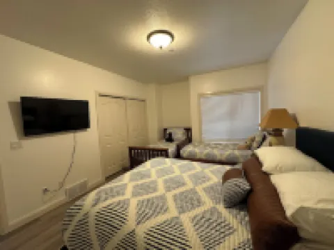 On Pineview Reservoir - just a short walk down the trail to the beach!