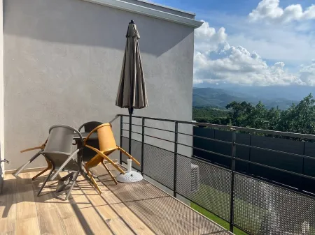 Lovely new T2 apartment bathed in sunshine all day with terrace and private garden