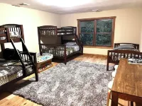 Poconos 6BR Retreat on 6 Private Acres – Hot Tub, Game Room, Fire Pit, Sleeps 16