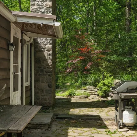 Secluded Cabin Retreat on 6 Acres w/ Fireplace, Trails, Creek & Record Player