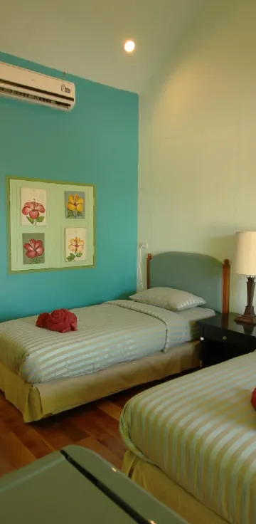 ห้องเตียงแฝด พร้อมวิวสวน