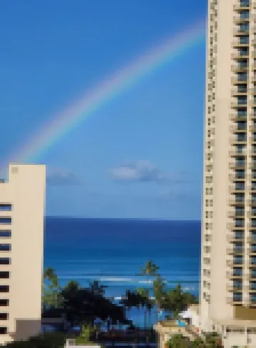 Wake up in paradise with a touch of Hawaiian rainbow