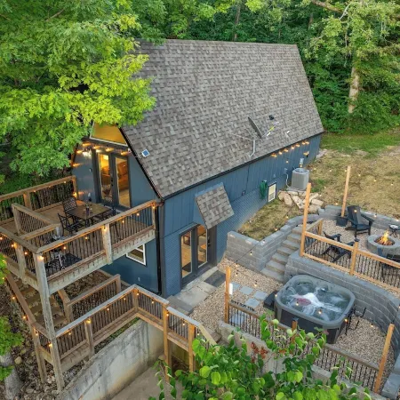 Views! Lux A-Frame w/ Private Hot Tub and Fire Pit. King Beds!
