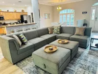 Private Heated Pool & Beach House: 3 King Beds , TVs throughout, 1000mbps WiFi