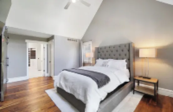 High-end home w/ fireplace, gourmet kitchen, sauna, game rm/ large yard/fire pit