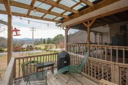 Stunning Views w/Firepit, 2/1 Cottage, Creek, Starlink, Ada + Pet Friendly