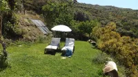 Casa rural rodeada de arboles frutales con piscinas privadas y wifi