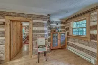 Hand Hewn Log Cabin Newly Renovated, rustic-modern design