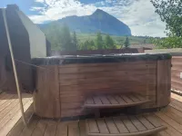 Mt Crested Butte views from the hot tub and a  very short walk to the lifts.