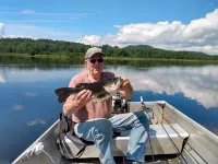 Toddy's camp on the pond