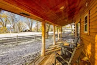 Cozy Log Cabin located on scenic acreage with trees and privacy.