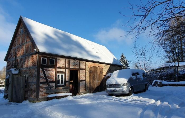 Hunter's apartment in the Großmenow forester's lodge