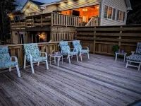 Waterfront, rustic resort like farmhouse with pool