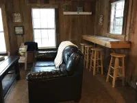 The Bluegill A-frame cabin at Bluegill Lake Cabins